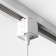 Connector for the track system Technical tra010-1-a-w, 3.5x3.8x4 cm, white color