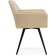 STULL OF A METAL CARKASAS Metal/velor, black/beige 63x59x80 cm