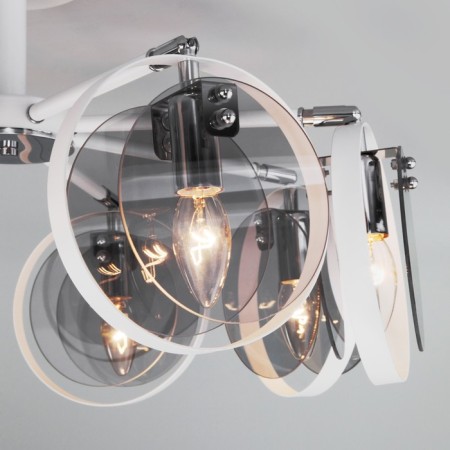 Ceiling lamp in the style of loft Gallo, 60W, E14, 91.5x91.5x18.5 cm-2