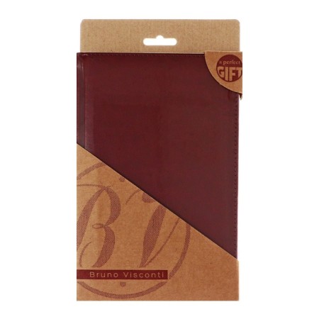 Diary Leduced A5+, 136 sheets of Sidney Nebraska, solid cover, artificial leather, lies, golden cut, a key 70 g/m2, burgundy-3