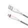 Cable Borofone BX25, microUSB - USB, 2.4 A, 1 m, nylon braid, white