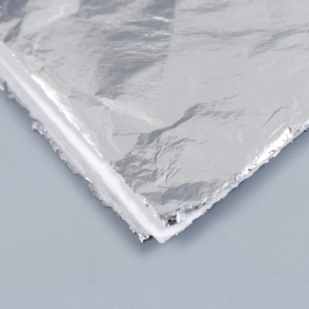 Potal for decorating a set of 50 sheets "silver" 14x14 cm in a package-2
