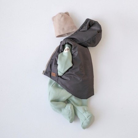 Beginning children's insulated kinderlitto "Orsetto", height 86-92 cm, color graphite-3