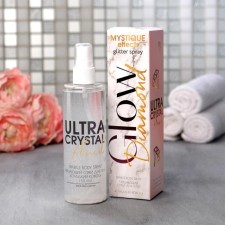 The flickering body spray Glow Diamond, 150 ml, the aroma of coconut, Beauty Fox