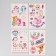 A set of children's tattoos, 4 pcs: llama, balloon, unicorn, deer