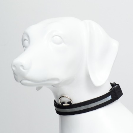 Collar with backlight size XL, Osh 52-60 x 2.5 cm, 3 glow modes black-2