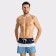 Male sports shorts, dark blue /white /blue, size 54 (xxl)
