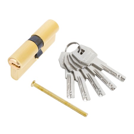 The cylinder mechanism standard Max, 70 mm (35x35), 5 keys, key/key, matte gold