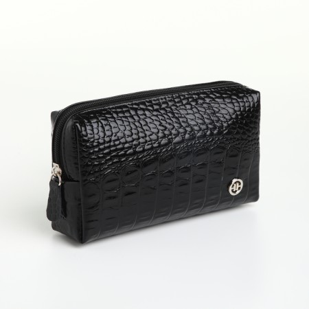 Lightning cosmetic bag, Textura, black color-3
