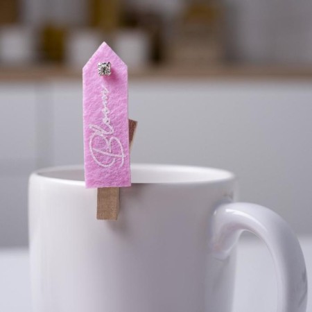 Set of decorative clothespins "Bloom" 4 pcs, felt/tree-1