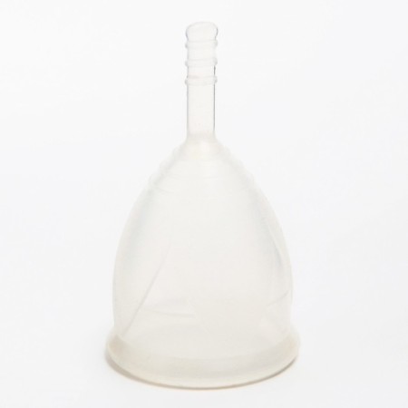 Menstrual bowl "tulip", size l, white color-1