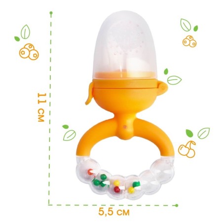 Nibbler with silicone. a mesh, a handle handle, BP. piston, orange color-3