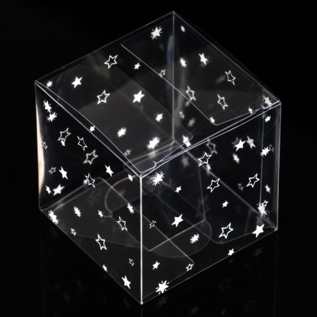 Folding box from PVC "Starfall", 7 x 7 x 7 cm-1