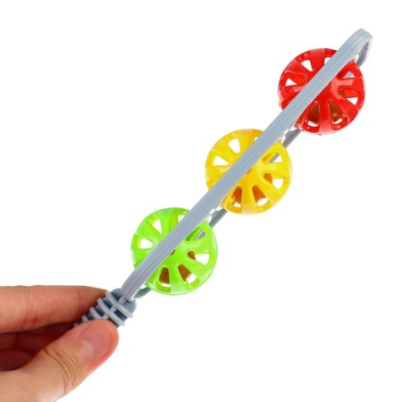 Rattle "traffic light", color mix, crush me-9