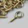 Screw-eye screw for attaching paintings, gold photographs (set 50 pcs) 2.8x1.3 cm