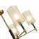 Ceiling EVOLUCE lamp. Sle300302-05. Granze. 5x40 watts, E14, 70x70x45 cm, brass color, black