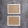 Photo frame in 2 photos 15x20 cm suspended 727 white (plastic screen)