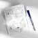 Notebook with A6 Coloring and the pen "For a real champion"