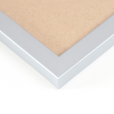 Photo frame plastic 10x15 cm, double vertical, silver-1