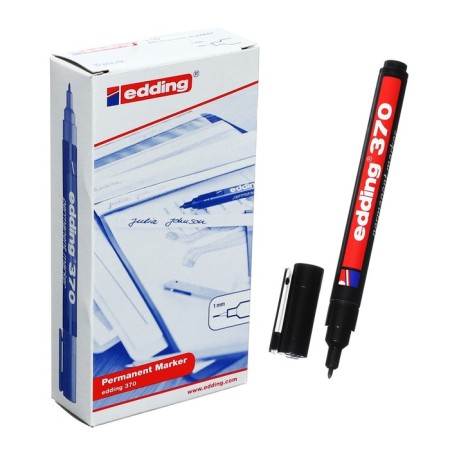 Permanent marker Edding E-370/1 (undersigned), 1.0 mm, black