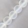Busins ​​made of natural stone "Cat Eye", set 46 pcs., Size 1 pc. - 8 mm, matte white