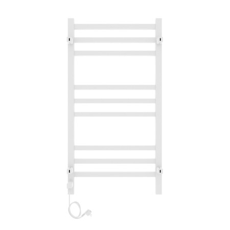 Two -heated towel rail Laris Astor ChK9, 350x700 mm, 9 crossbars, right, white-16