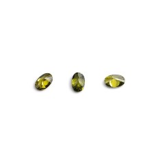Crystals for volumetric inlay TNL “Oval”, No. 1, Green, 10 pcs