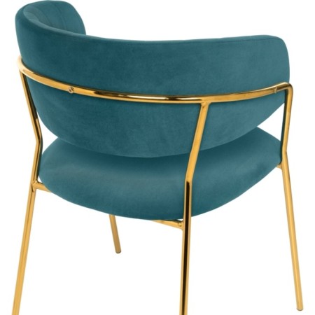 CHARTAL SHAMELIA CHAMELIA Metal/velor, gold/green 57x55x80 cm-7