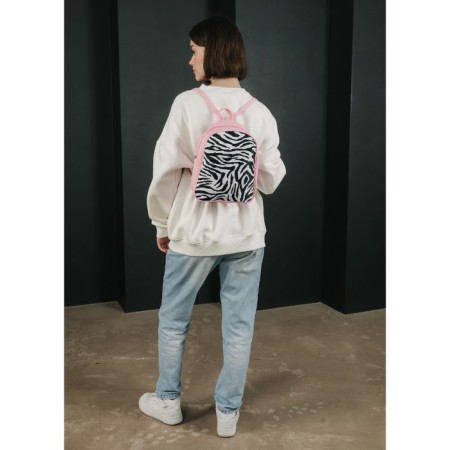 School textile Books “Zebra”, 27x10x23 cm, pink color-10