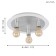 Passano 3x4W lamp E27 White, silver