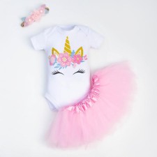 Set of baby I: body, skirt 