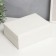 Casket to the leatherette for jewelry "White matte" 8.7x23x17.5 cm