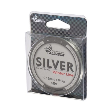 Monophile Fine Allvega Silver, diameter 0.18 mm, test 4.04 kg, 50 m, silver-1