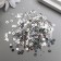 Sequins "Zlatka" 3 mm, 10 g, silver