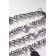 Bracelets "Demetrons" Men's female with dolphins, black and red color in silver, 17 size