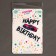 Topper "Happy Birthday", with a machine
