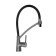 Accoona A4890TF-2 kitchen mixer, single-leaf, silicone spout, black, graphite