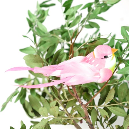 A bird for decoration and floristry, on a clothespin, mix, plastic, 1 pc., 8 x 8 cm-2