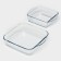 A set of baking forms Borcam, 2 items: 1.95 l, 1.04 liters