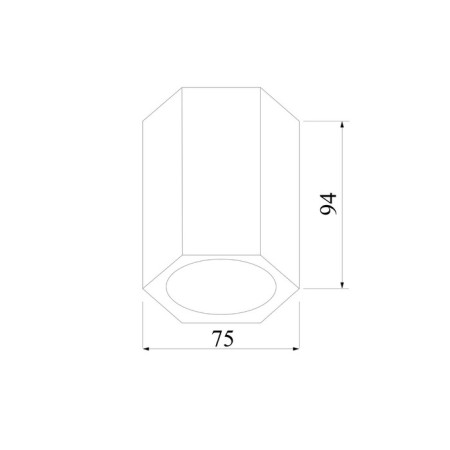 Ceiling accent Elektrostandard, 25036/LED 7 W, 75x65x94 mm, IP20-1