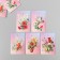 Cardboard "Flowers 12" set 10 pcs (5 types) 4x6 cm