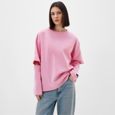 Jumper (longshilv) mist: basy, size s-m, pink color