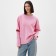Jumper (longshilv) mist: basy, size s-m, pink color