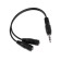 Adapter Exployd Ex-K-1415, Jack 3.5-2xjack 3.5, for micro and headphones, 0.2 m, black