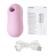 Vacuum-wave contactless stimulator of the Satiffyer Cotton Candy clitoris, silicone, purple color