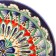 Plate of the Rishtan ceramics "Flowers", blue, flat, 15 cm