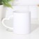 Sublimation mug with a figured hand "Heart" white inside and pen standard 320ml