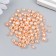 Beads for creativity plastic "Round. Champagne" d = 3-8 mm, set 10 grams