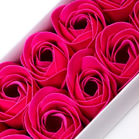 Soap roses, fuchsia, set of 10 pcs.-9