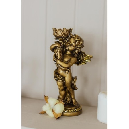 Climb "Angel" in the right hand, gold, 14x8x22 cm, for a candle d = 4 cm-6